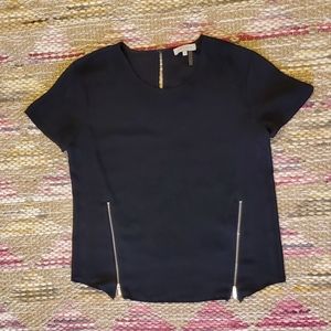 1. State sheer short sleeved top, size small